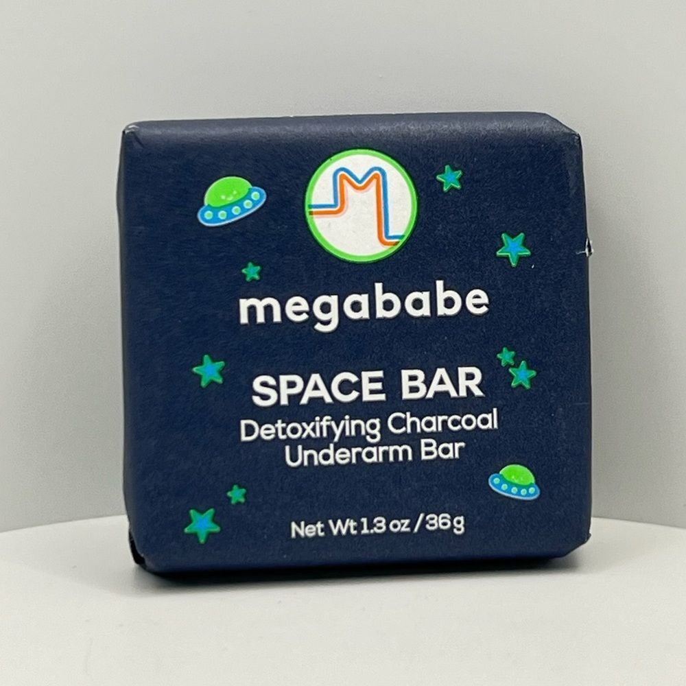 🦋$3 ~ Megababe ~ Space Bar Detoxifying Charcoal Underarm Bar ~ NEW
